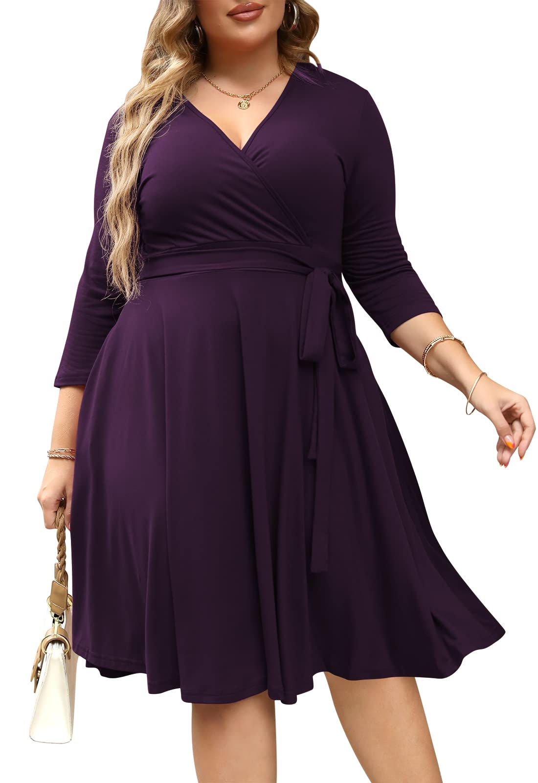 Nemidor Women Short Sleeve Loose Plain Casual Plus Size Long Maxi Dress with Pockets