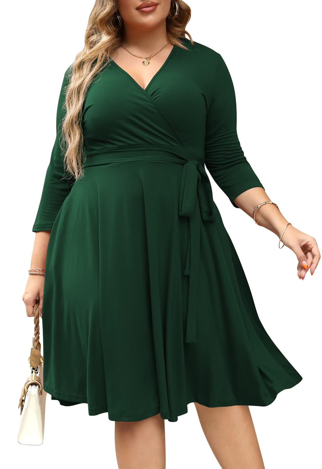 Nemidor Women Short Sleeve Loose Plain Casual Plus Size Long Maxi Dress with Pockets