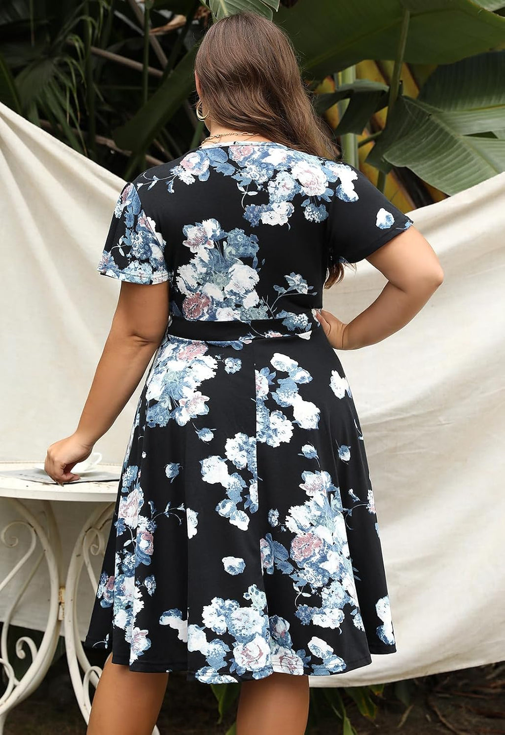 Nemidor Women Short Sleeve Loose Plain Casual Plus Size Long Maxi Dress with Pockets